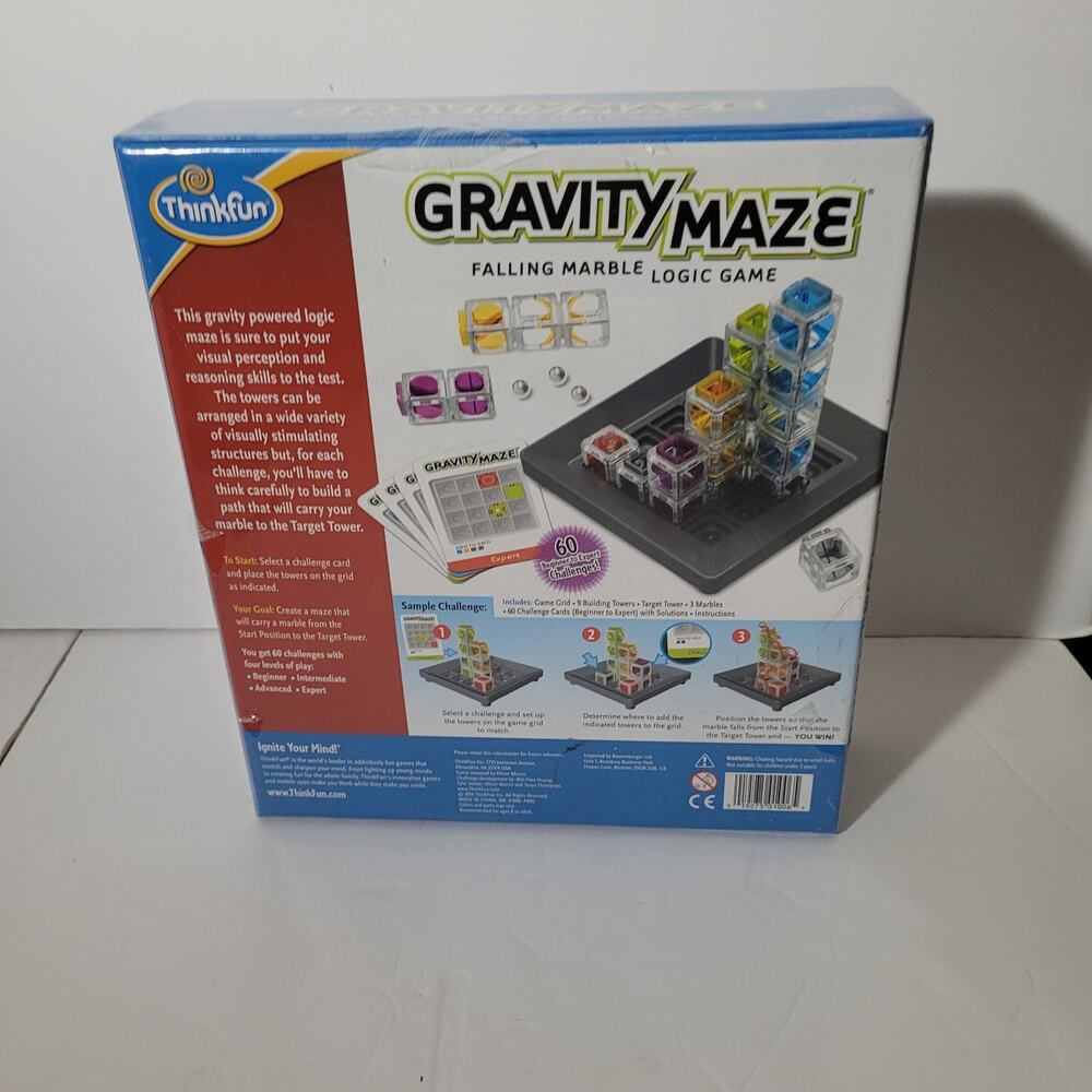 Think Fun Gravity Maze Falling Marble Logic Game Fun - Picture 6 of 10